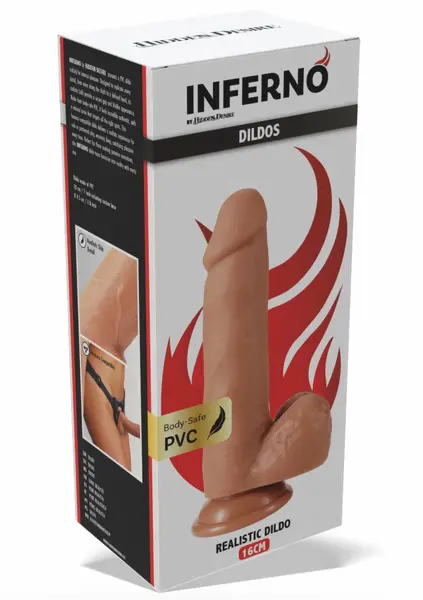 INFERNO by HIDDEN DESIRE PVC Model 16 cm - Anatomical, Harness-Compatible