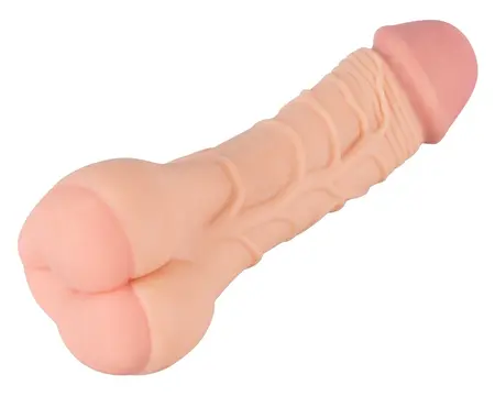 Nature Skin 2in1 Intimate Extension Sleeve, Flexible TPE, 21 cm