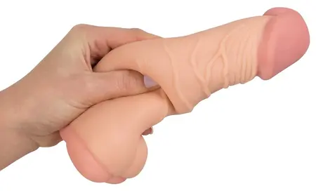 Nature Skin 2in1 Intimate Extension Sleeve, Flexible TPE, 21 cm