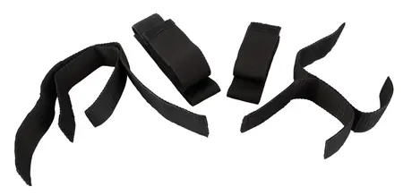 Bad Kitty Restraints Set 4-Piece - Adjustable Black Polypropylene Straps