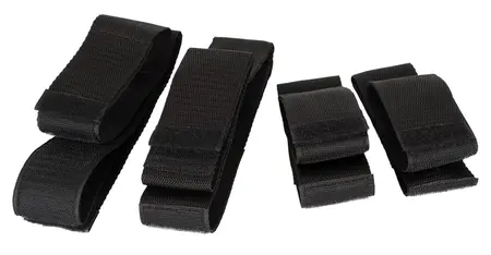 Bad Kitty Restraints Set 4-Piece - Adjustable Black Polypropylene Straps