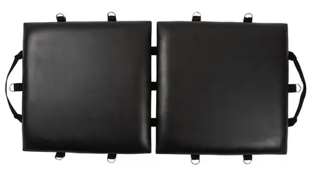 Сгъваема бондаж дъска с аксесоари, черна, 120 см