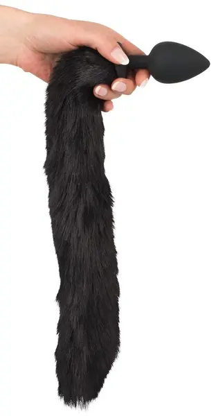 Bad Kitty Pet Play Set - Intimate Tail Plug & Cat Ears Headband, Black