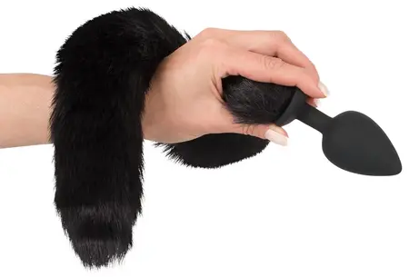 Bad Kitty Pet Play Set - Intimate Tail Plug & Cat Ears Headband, Black