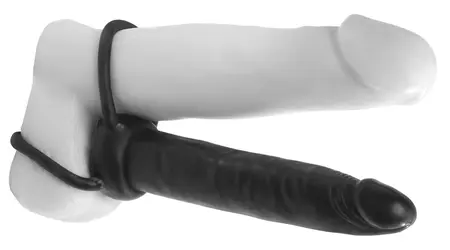 Master Series Double Trouble Duo Intimate System TPR Black 15.3cm