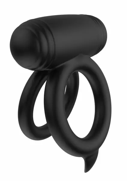 EXTREME Elite Power Twin C-Ring Black Silicone Dual Support System