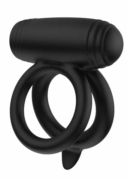 EXTREME Elite Power Twin C-Ring Black Silicone Dual Support System