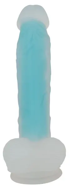 You2Toys Glow in the Dark Intimate Silicone Device 20.5cm Turquoise