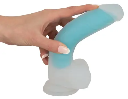 You2Toys Glow in the Dark Intimate Silicone Device 20.5cm Turquoise
