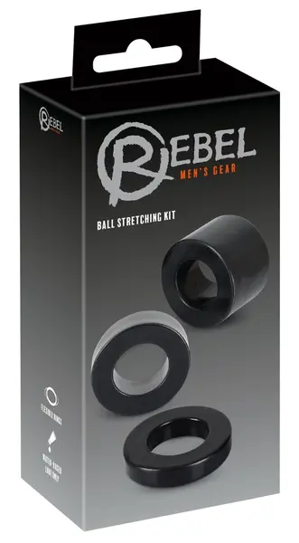 Rebel Ball Stretching Kit 3-Piece Set - Adjustable Silicone Rings