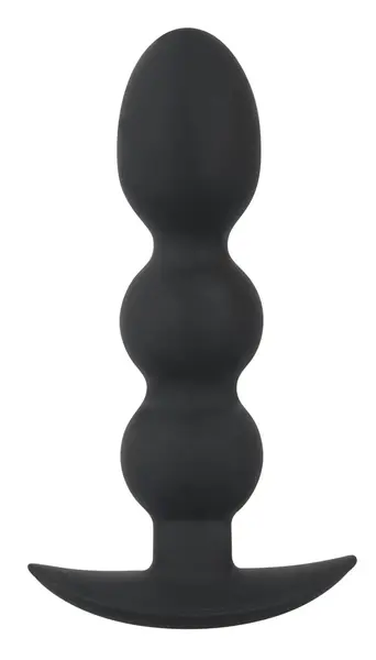 Black Velvets Intimate Beads 145g Silicone Soft Touch Black 13.3cm