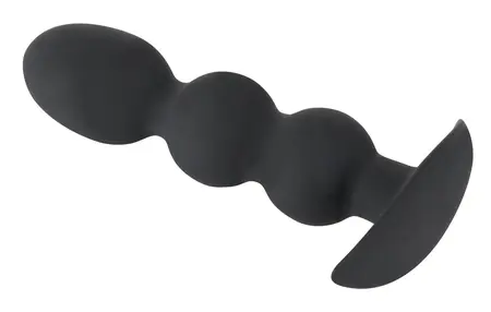 Black Velvets Intimate Beads 145g Silicone Soft Touch Black 13.3cm