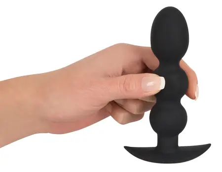 Black Velvets Intimate Beads 145g Silicone Soft Touch Black 13.3cm