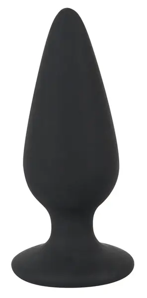 Black Velvets Intimate Plug S 40g Silicone, Tapered Shape, Black