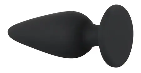 Black Velvets Intimate Plug S 40g Silicone, Tapered Shape, Black