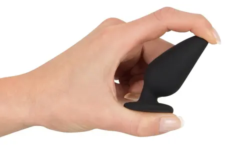 Black Velvets Intimate Plug S 40g Silicone, Tapered Shape, Black