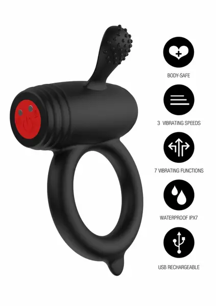 Excellence Power Pro C-Ring by HIDDEN DESIRE - Vibrating Silicone Ring