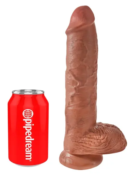 Pipedream King Cock 10 Inch Intimate Machine with Suction Cup Tan