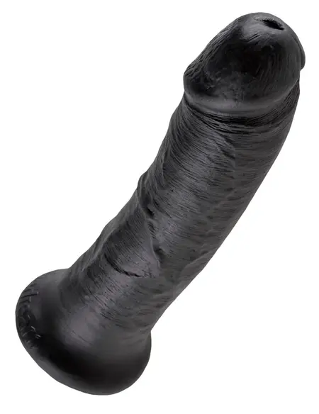 King Cock анатомично дилдо с вендуза, черно, 20,3 см
