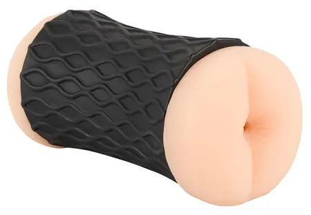 Nature Skin Double-Ended Intimate Device TPE Black Sleeve 14.3cm