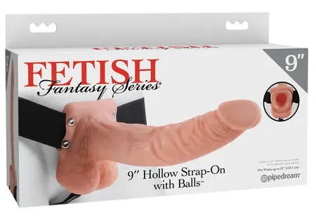 Fetish Fantasy Series 9-Inch Hollow Intimate Extension Harness Black