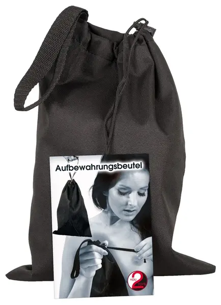 You2Toys Black Storage Bag with Loop 24x35 cm Polyester