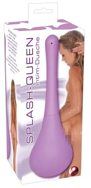 Splash Queen Intimate Hygiene System 200ml Silicone Black 23cm
