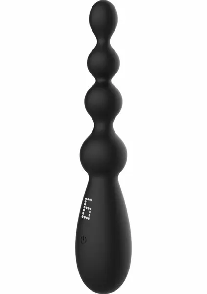 Extreme Tetra Thrill Anal Vibrator Silicone Multi-Speed Black