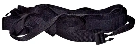 Bad Kitty Adjustable Bed Restraint System Set of 4 - Black, Foam Padded