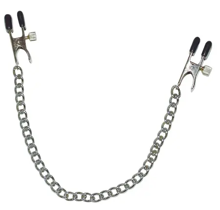 You2Toys Adjustable Metal Chain with Nipple Pressure Clips 40cm