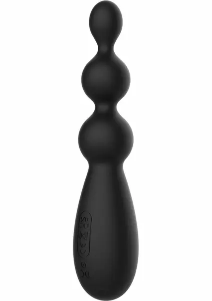Extreme Triple Thrill Anal Vibrator Silicone 3-Sphere Black 8713221840851