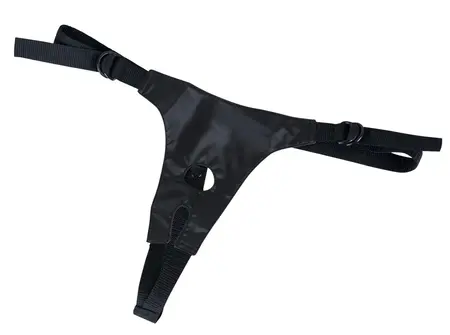 You2Toys Strap-On Set Black Adjustable Harness & 3 Attachments 16cm