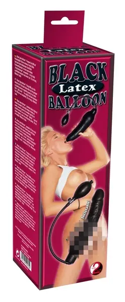 You2Toys Inflatable Latex System Black Adjustable Size 23cm