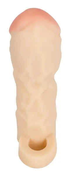 Thicker & Bigger анатомичен удължител за пенис, телесен, TPE, 17 см