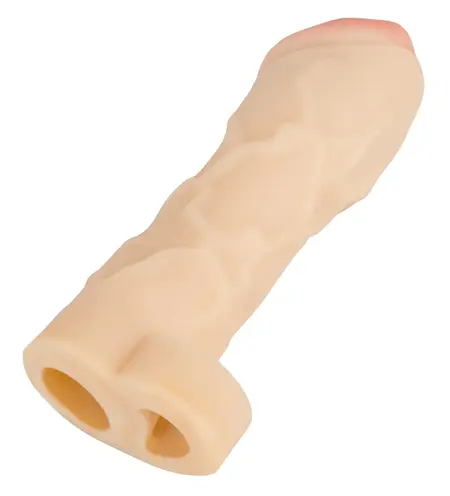 Thicker & Bigger анатомичен удължител за пенис, телесен, TPE, 17 см