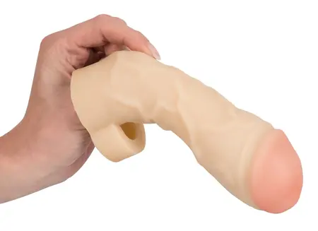 Thicker & Bigger анатомичен удължител за пенис, телесен, TPE, 17 см