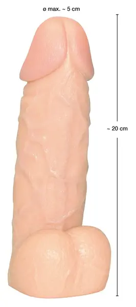 Rebel Flexible Anatomical Model with Support Base 20cm PVC Beige