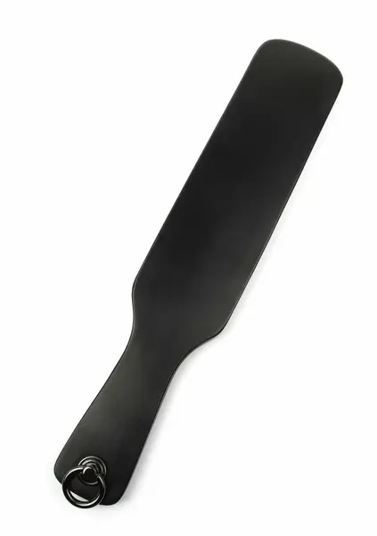 Ouch! Genuine Leather Spank Paddle Black - Premium Italian Cowhide