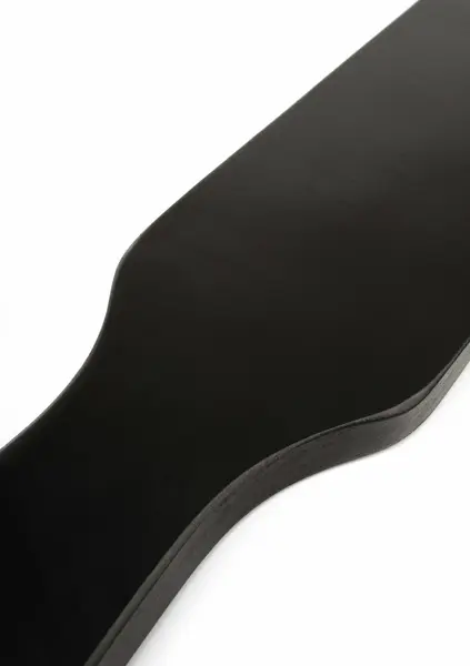 Ouch! Genuine Leather Spank Paddle Black - Premium Italian Cowhide