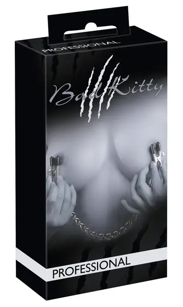 Bad Kitty Adjustable Chain System with Metal Clamps 43.5 cm Silver