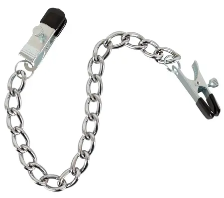 Bad Kitty Adjustable Chain System with Metal Clamps 43.5 cm Silver