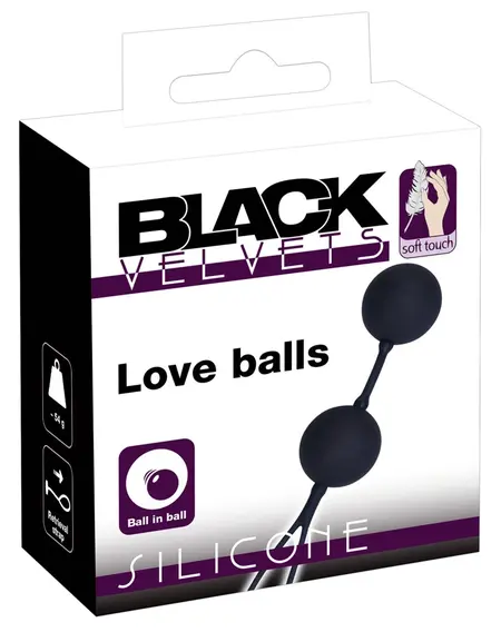 You2Toys The Perfect Balls - Silicone Pelvic Exercise Duo, 54g, Black
