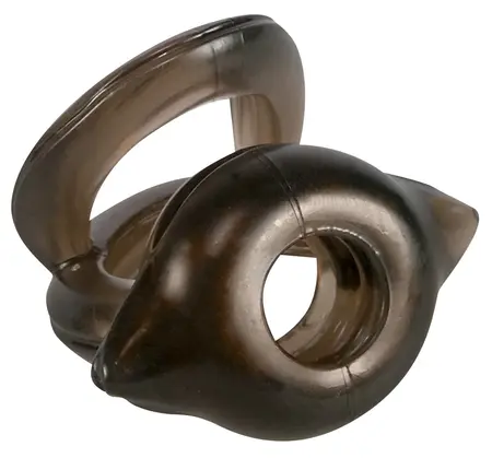 Bad Kitty Elastic Ring System Smoke Grey TPE 3 Sizes Set