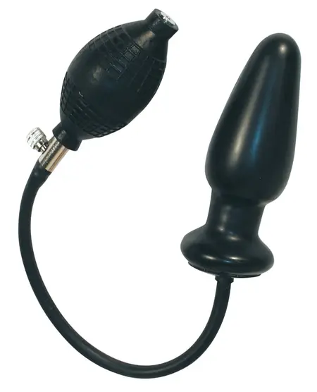 You2Toys Latex Inflatable Cone Plug with Safety Valve, Black, 13 cm