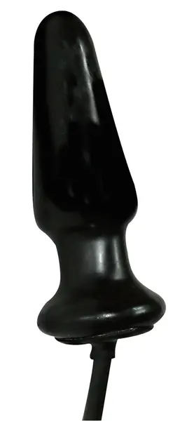 You2Toys Latex Inflatable Cone Plug with Safety Valve, Black, 13 cm