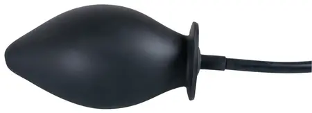 You2Toys Black Inflatable Anal Plug Silicone 11.5 cm Adjustable Size