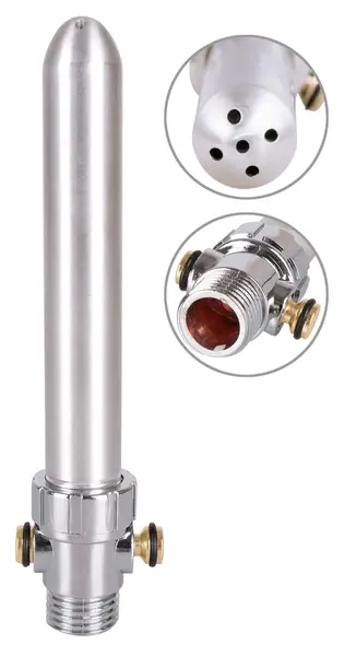 Total Splash Aluminium Intimate Cleansing System 15.5 cm Silver