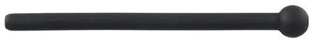 Mystim Black Silicone Urethral Dilator Hollow Flexible 11.8cm O0.7cm