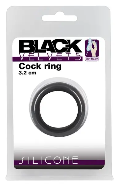 Black Velvets Silicone Support Ring 3.2 cm - Soft Touch, Flexible Fit
