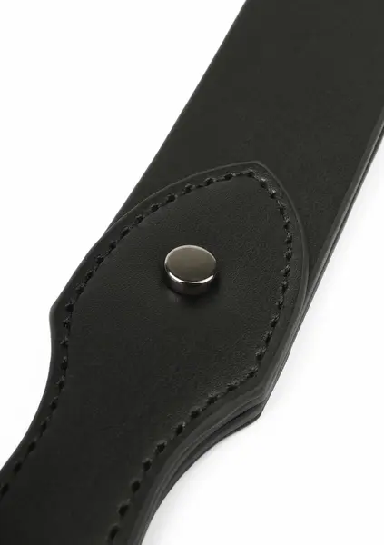 Genuine Leather Belt Slapper by Ouch! - Premium Black Impact Tool